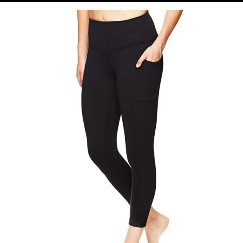 Gaiam Yoga Leggings Stretch Pants Athleisure High